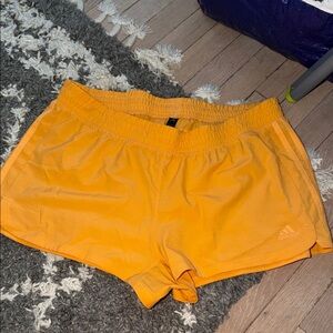 Adidas Women's Orange Athletic Shorts